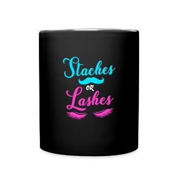 Gender Reveal - Tasse einfarbig - Schwarz - Vorne