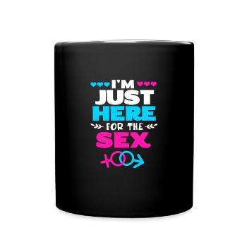 Gender Reveal Babyshower - Full Colour Mug - black - Front