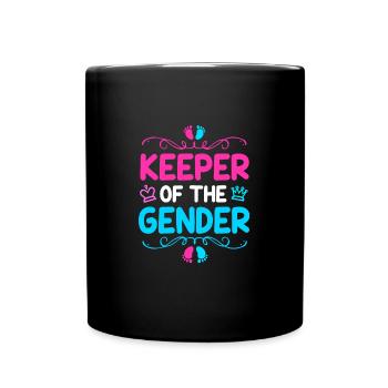 Gender Reveal Babyshower - Full Colour Mug - black - Front