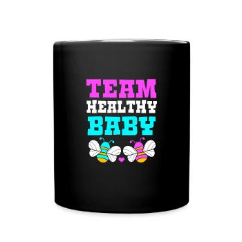 Gender Reveal - Tasse einfarbig - Schwarz - Vorne