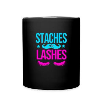 Gender Reveal - Tasse einfarbig - Schwarz - Vorne