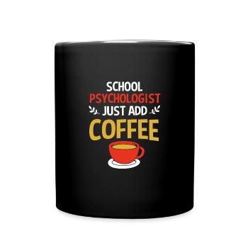 School psychologist - Full Colour Mug - black - Front