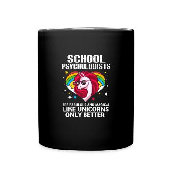 School psychologist - Full Colour Mug - black - Front