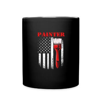 Maler - Tasse einfarbig - Schwarz - Vorne