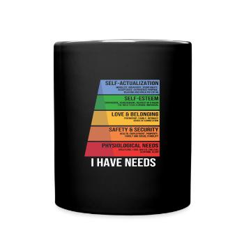 School psychologist, psychologist, psychotherapist - Full Colour Mug - black - Front