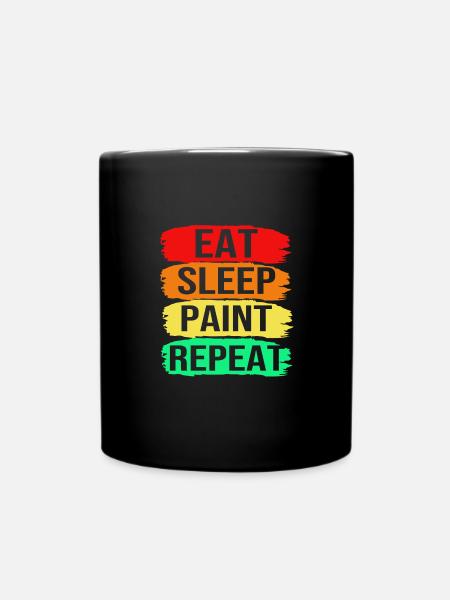 Maler - Tasse einfarbig - Schwarz