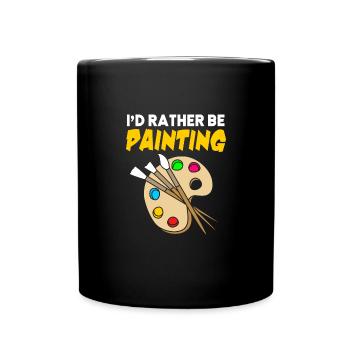 Maler - Tasse einfarbig - Schwarz - Vorne