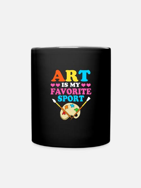 Maler Künstler Künstlerin Kunstakademie - Tasse einfarbig - Schwarz