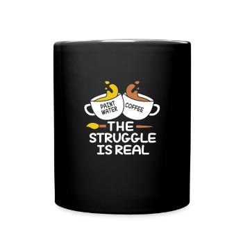 Maler - Tasse einfarbig - Schwarz - Vorne