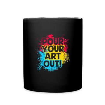 Maler - Tasse einfarbig - Schwarz - Vorne