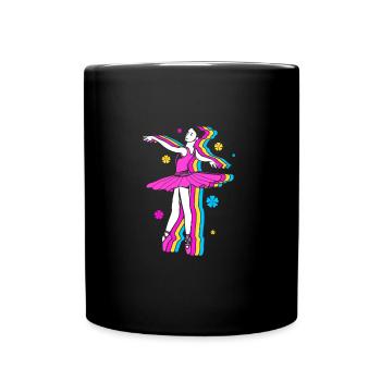 Ballett Ballett-Tänzerin - Tasse einfarbig - Schwarz - Vorne