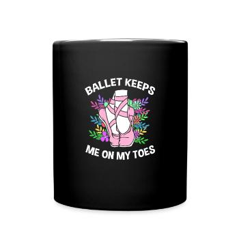 Ballett Ballett-Tänzerin - Tasse einfarbig - Schwarz - Vorne