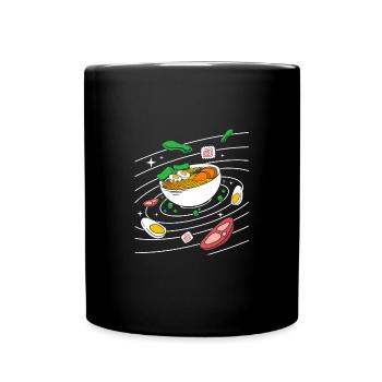 Universum Sonnensystem - Tasse einfarbig - Schwarz - Vorne