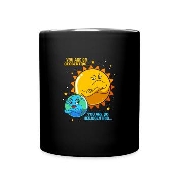 Univers du système solaire - Mug uni - noir - Devant