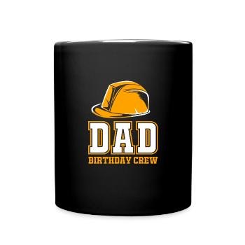 Ouvrier du bâtiment Chantier de construction Fête des pères Père papa - Mug uni - noir - Devant