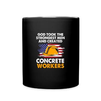 Construction worker construction site - Full Colour Mug - black - Front