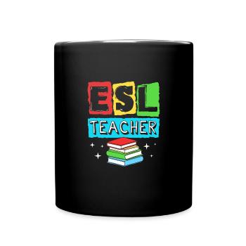 Englischlehrerin Englisch Lehrer - Tasse einfarbig - Schwarz - Vorne