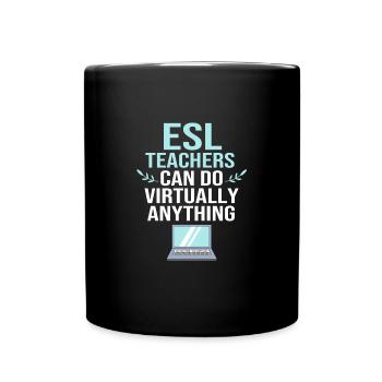 Englischlehrerin Englisch Lehrer - Tasse einfarbig - Schwarz - Vorne
