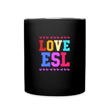 Englischlehrerin Englisch Lehrer - Tasse einfarbig - Schwarz - Vorne