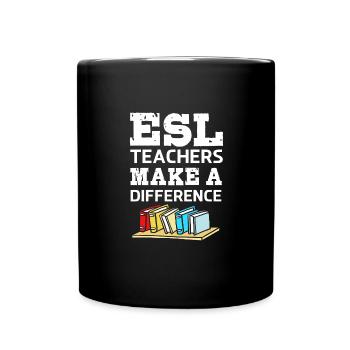 Englischlehrerin Englisch Lehrer - Tasse einfarbig - Schwarz - Vorne