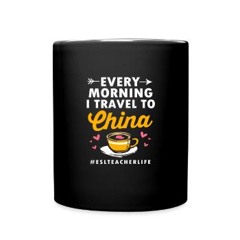 Englischlehrerin Englisch Lehrer - Tasse einfarbig - Schwarz - Vorne
