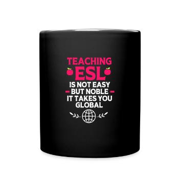 Englischlehrerin Englisch Lehrer - Tasse einfarbig - Schwarz - Vorne