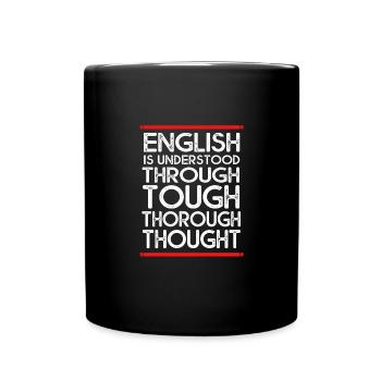 Englischlehrerin Englisch Lehrer - Tasse einfarbig - Schwarz - Vorne