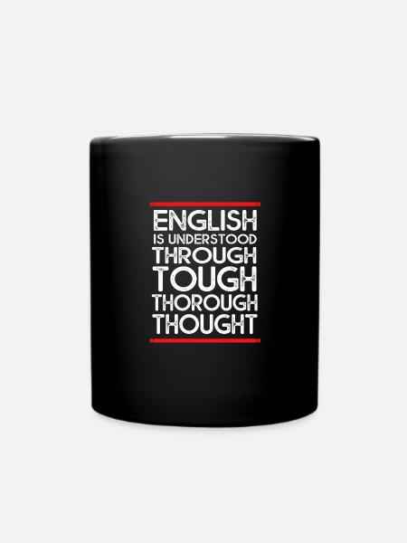 Englischlehrerin Englisch Lehrer - Tasse einfarbig - Schwarz