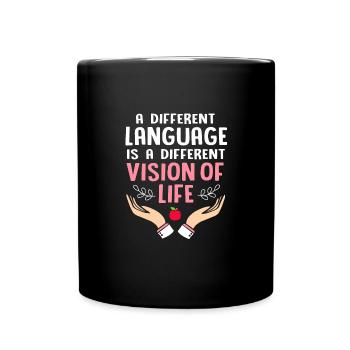 Englischlehrerin Englisch Lehrer - Tasse einfarbig - Schwarz - Vorne