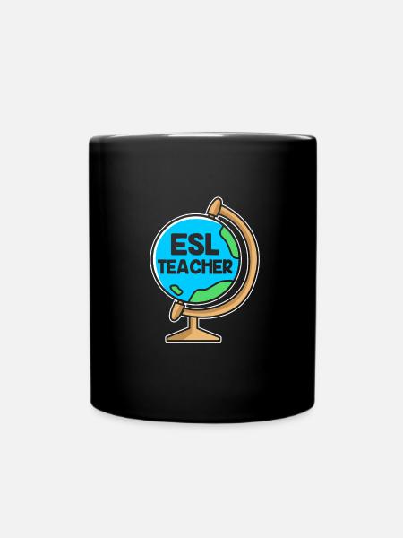 Englischlehrerin Englisch Lehrer - Tasse einfarbig - Schwarz