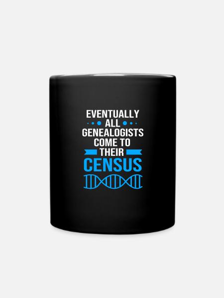 Stammbaum Genealogie - Tasse einfarbig - Schwarz