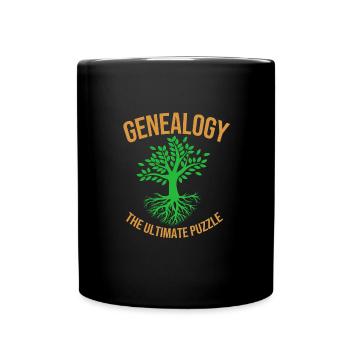 Family tree genealogy - Full Colour Mug - black - Front