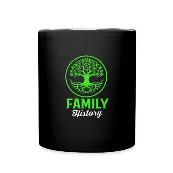 Family tree genealogy - Full Colour Mug - black - Front