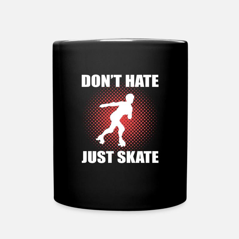 Rollschuhlaufen Rollschuhe Inline-Skates - Tasse einfarbig - Schwarz