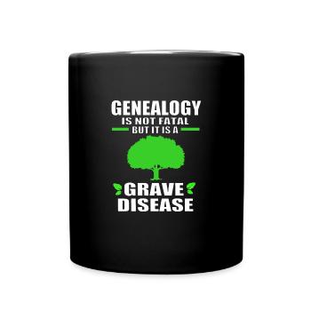 Family tree genealogy - Full Colour Mug - black - Front