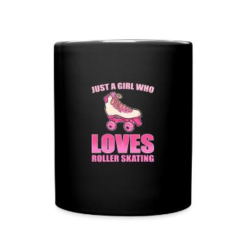 Roller Skating Roller Skates Inline Skates Girls - Full Colour Mug - black - Front