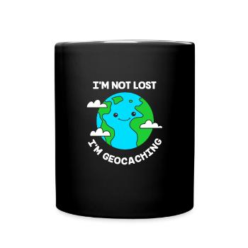 Geocaching Geocache Geocacher - Tasse einfarbig - Schwarz - Vorne