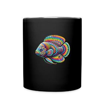Hippie Festival - Tasse einfarbig - Schwarz - Vorne