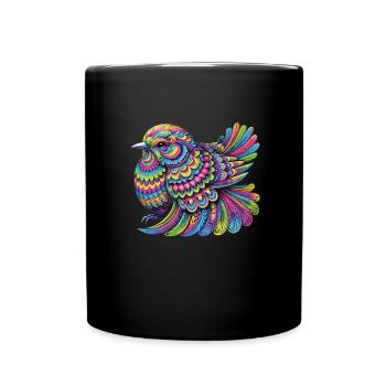 Hippie Festival - Tasse einfarbig - Schwarz - Vorne