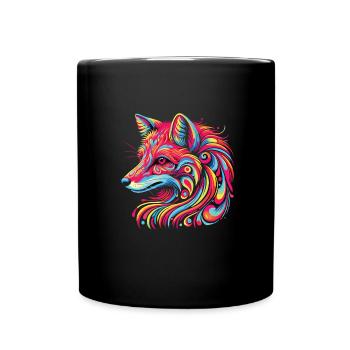Hippie Festival - Tasse einfarbig - Schwarz - Vorne