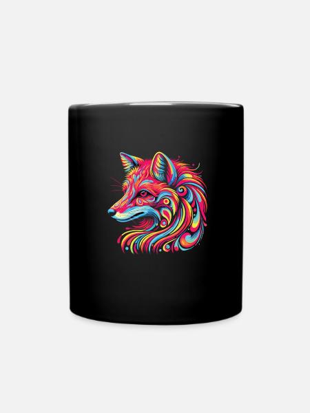 Hippie Festival - Tasse einfarbig - Schwarz