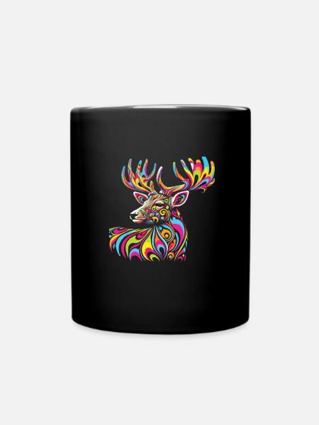 Hippie Festival - Tasse einfarbig - Schwarz