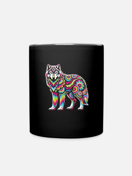 Hippie Festival - Tasse einfarbig - Schwarz
