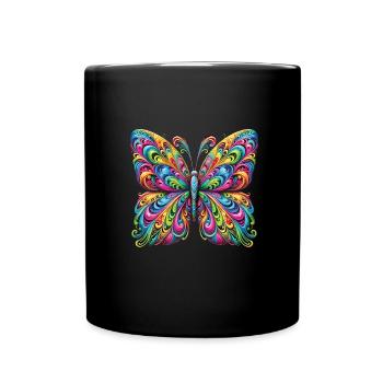 Hippie Festival - Tasse einfarbig - Schwarz - Vorne