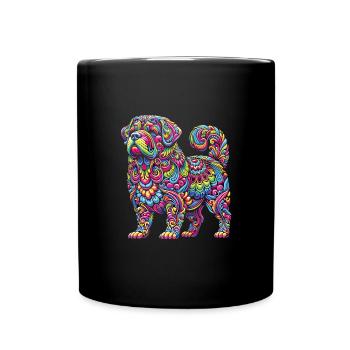 Hippie Festival - Tasse einfarbig - Schwarz - Vorne