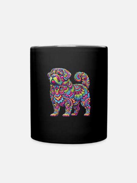 Hippie Festival - Tasse einfarbig - Schwarz