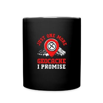 Geocaching Geocache Geocacher - Tasse einfarbig - Schwarz - Vorne