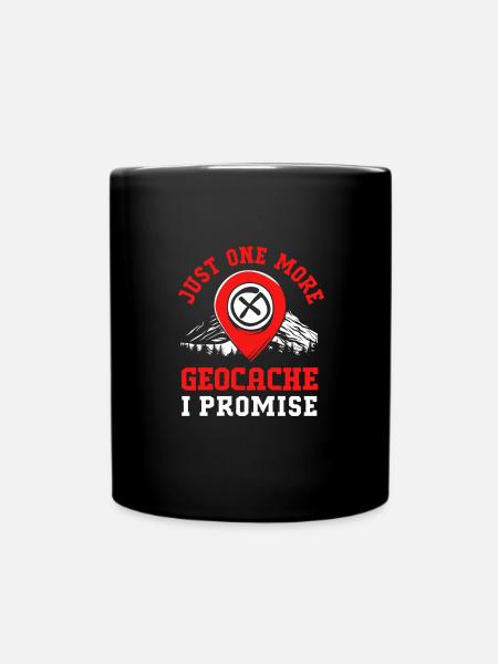 Geocaching Geocache Geocacher - Tasse einfarbig - Schwarz