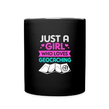 Geocaching Geocache Geocacher - Tasse einfarbig - Schwarz - Vorne