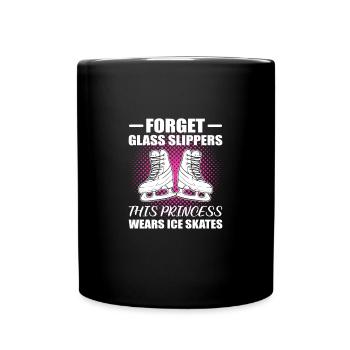 Patinage sur glace Patinage sur glace Patinage sur glace - Mug uni - noir - Devant